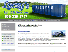 Tablet Screenshot of laceysservices.com